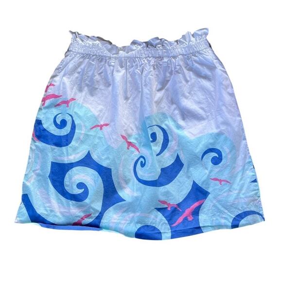 Lilly Pulitzer Seagull Skirt Wave Skirt Size Small - Picture 2 of 7